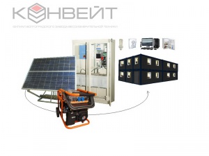 Солнечная, генераторная электростанция 3 кВт (220В)