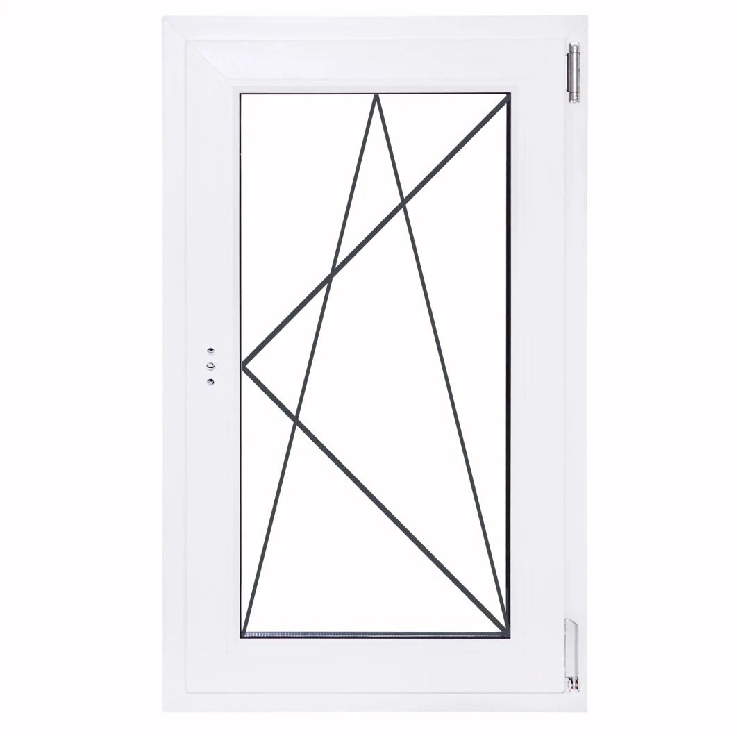 Окно пластиковое ПВХ Deceuninck одностворчатое 900х600 (ВхШ) правое однокамерный стеклопакет белый