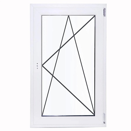 Пластиковое окно ПВХ Deceuninck одностворчатое 120x60 мм (ВхШ) однокамерный стеклопакет белый