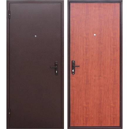 Дверь входная металлическая Стройгост 5, 860 мм, левая, цвет рустикальный дуб